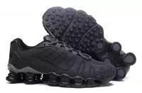 nike hommess shox tlx premium mesh trainers noir charbon